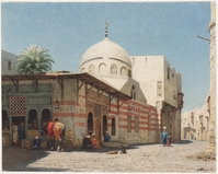 DD 028
          <br/>
          Straatgezicht met een koffiehuis in Caïro
          <br/>
          <em>Famars Testas, Willem de (1834-1896)</em>